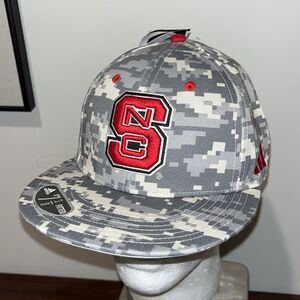 New Digital Digi Camouflage Camo Military NC State Wolfpack Baseball Cap Hat